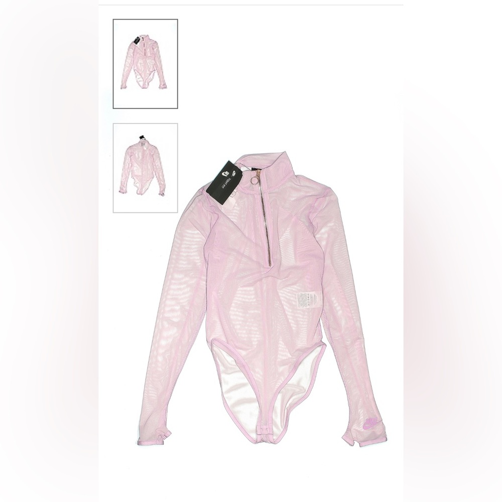 NWT Nike Light Pink Sheer Bodysuit